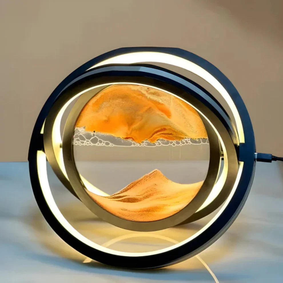 Dune - 360° LED-bordslampa med sandkonst